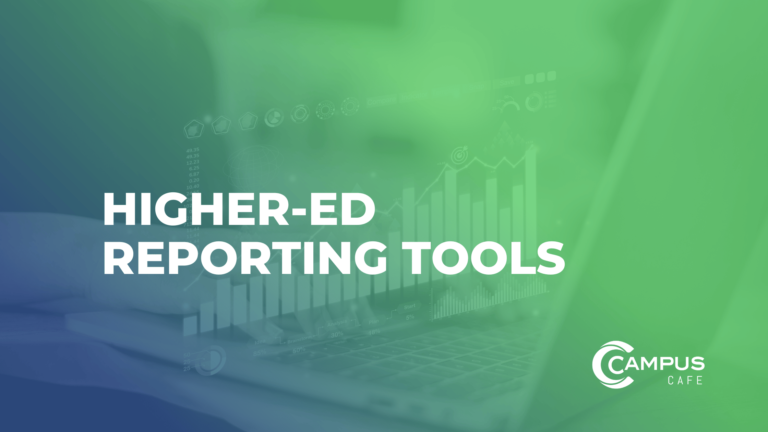 Find out the three kinds of reports that are most used in higher-education reporting.