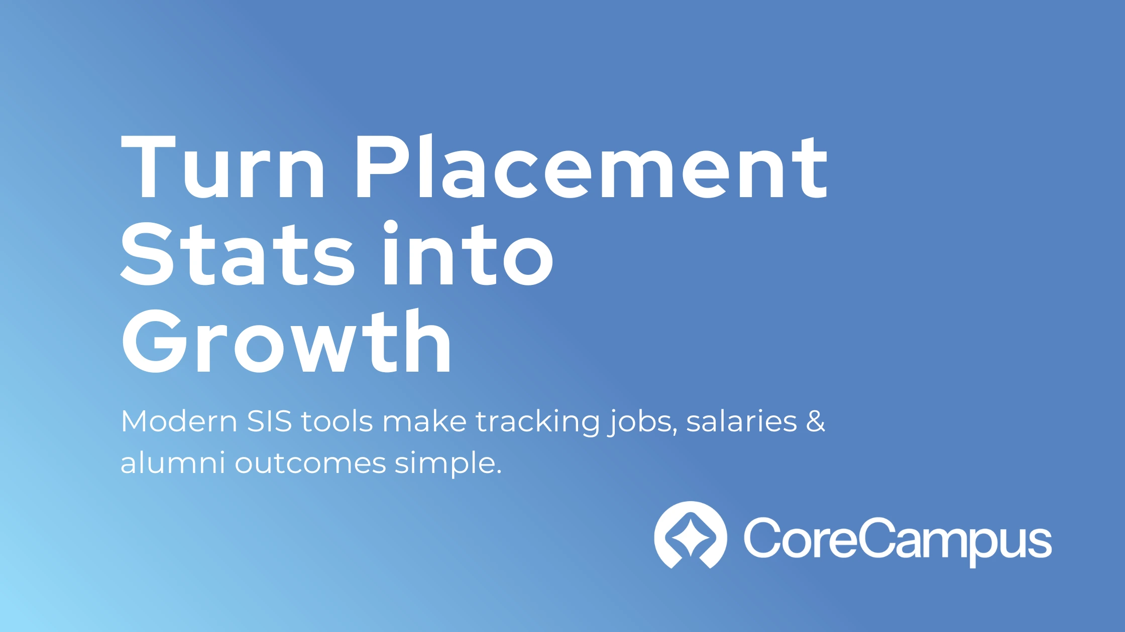 A student information system helps career and trade schools collect and better manage career placement data.